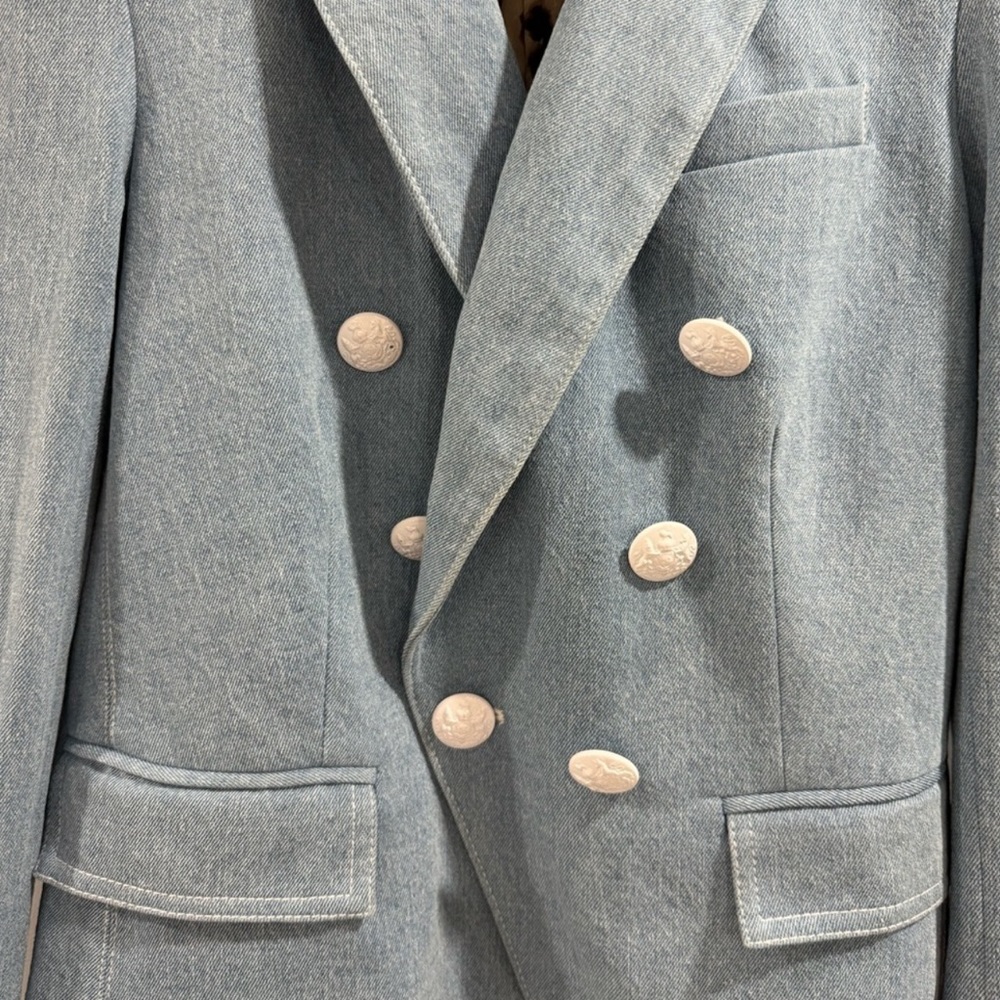 Veronica Beard Miller Denim Dickie jacket - Picture 4 of 7